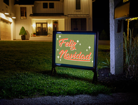 Feliz Navidad Yard Sign