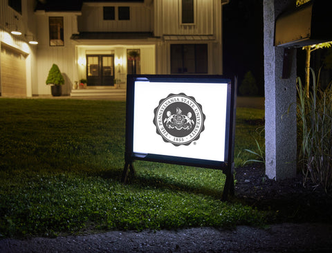 Penn State University Seal White Yard Sign