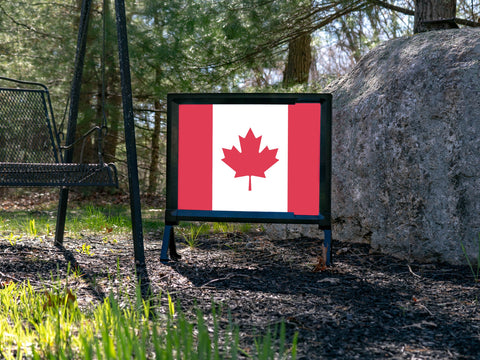 Flag Canada Yard Sign