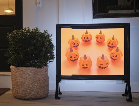 Circle Of Jack O Lanterns Halloween Yard Sign